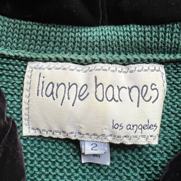 Vintage Lianne Barnes Button Up Cardigan Size 2 - Picture 5 of 6